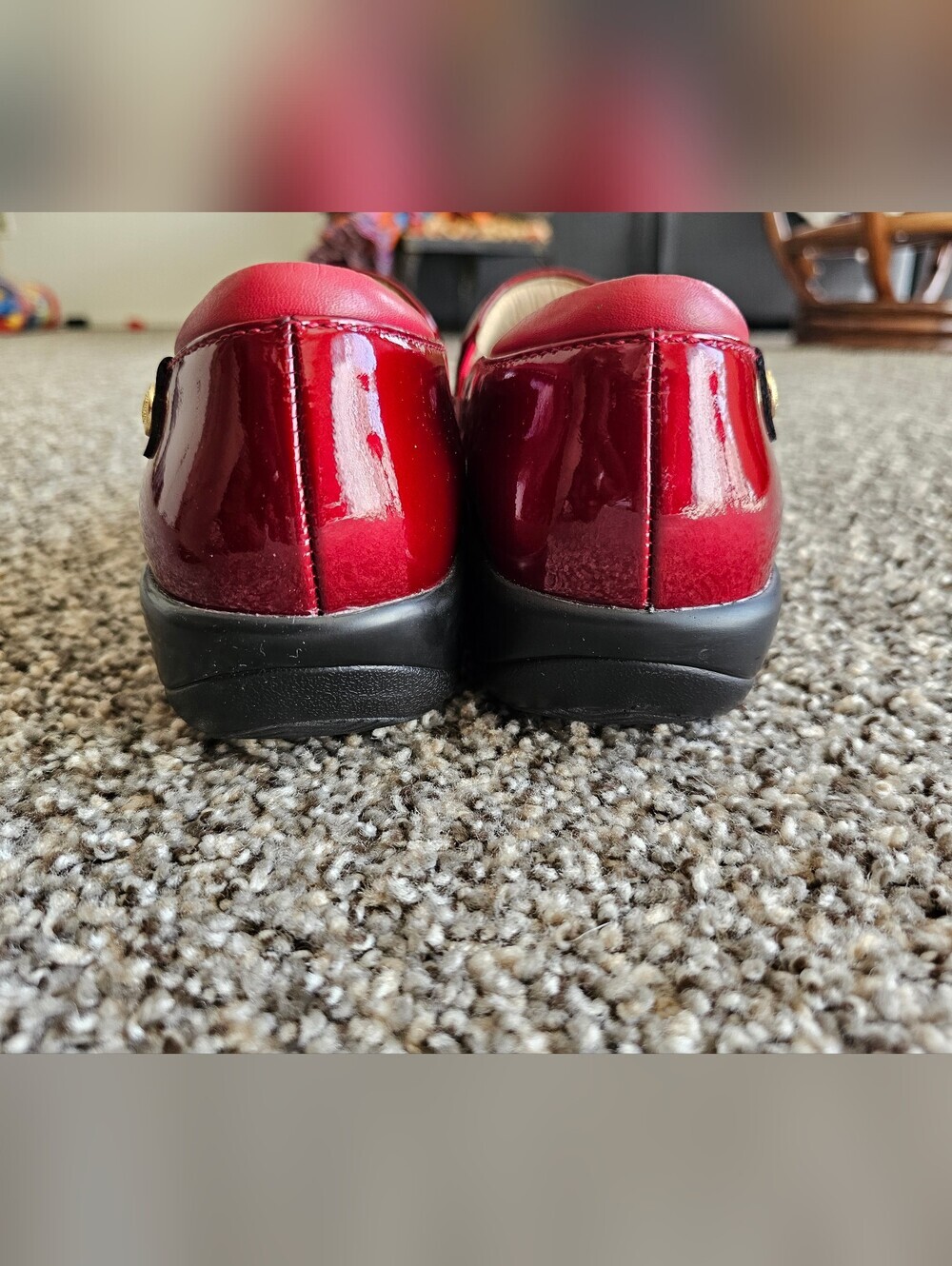 Alegria Red Patent Slip-On Loafers size 42/11 - Picture 7 of 9